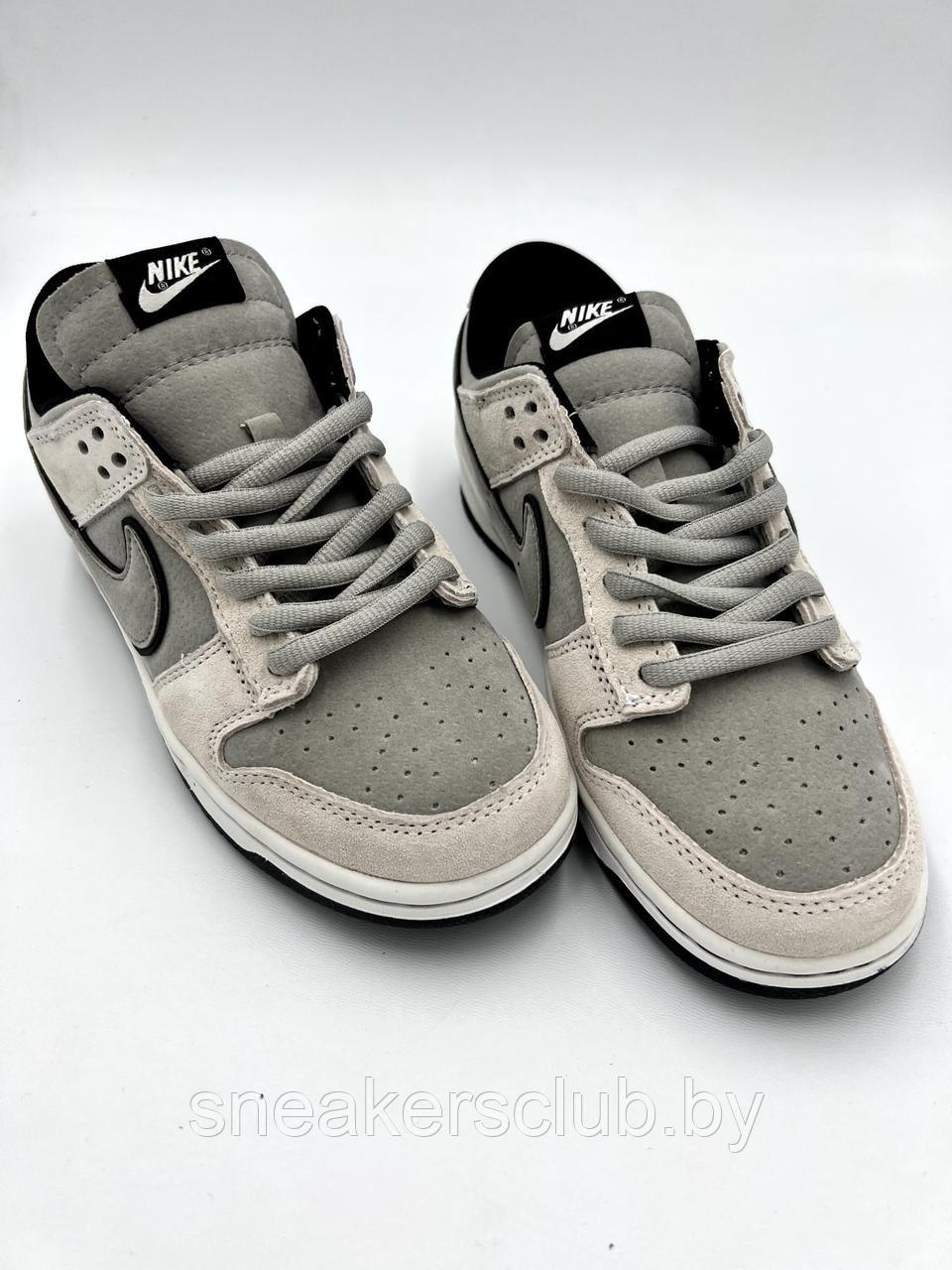 Кроссовки женские Nike SB Dunk low серо-черные / женские / подростковые - фото 3 - id-p199899764