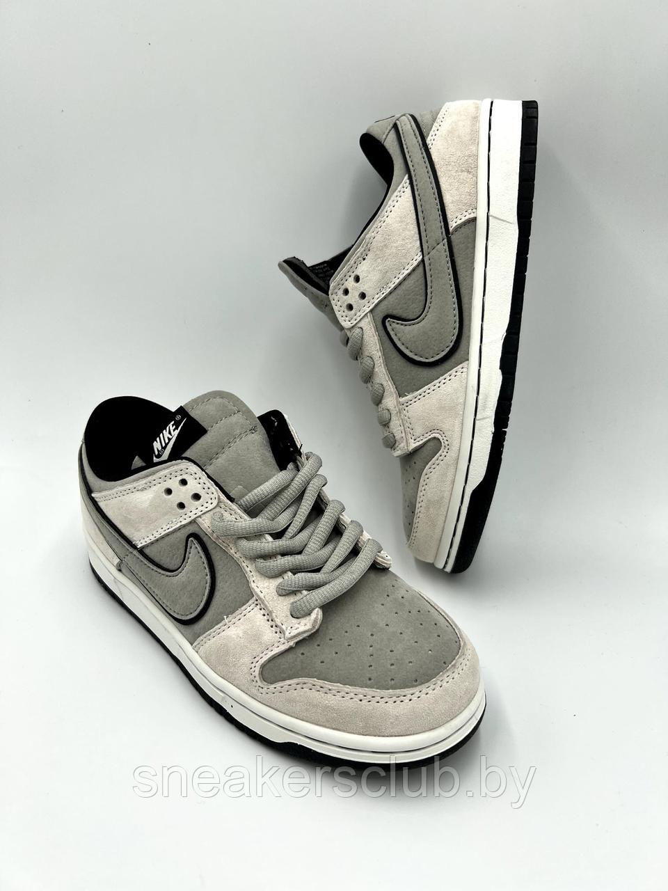 Кроссовки женские Nike SB Dunk low серо-черные / женские / подростковые