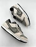 Кроссовки женские Nike SB Dunk low серо-черные / женские / подростковые, фото 6