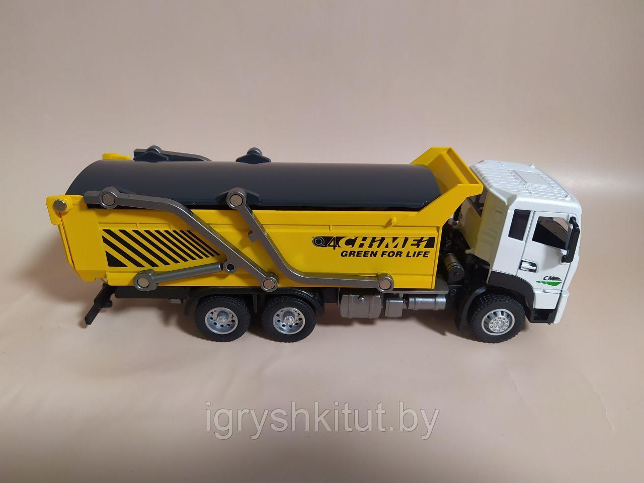 Модель грузовика металлическая, звук, свет, откидная кабина - фото 4 - id-p199944584