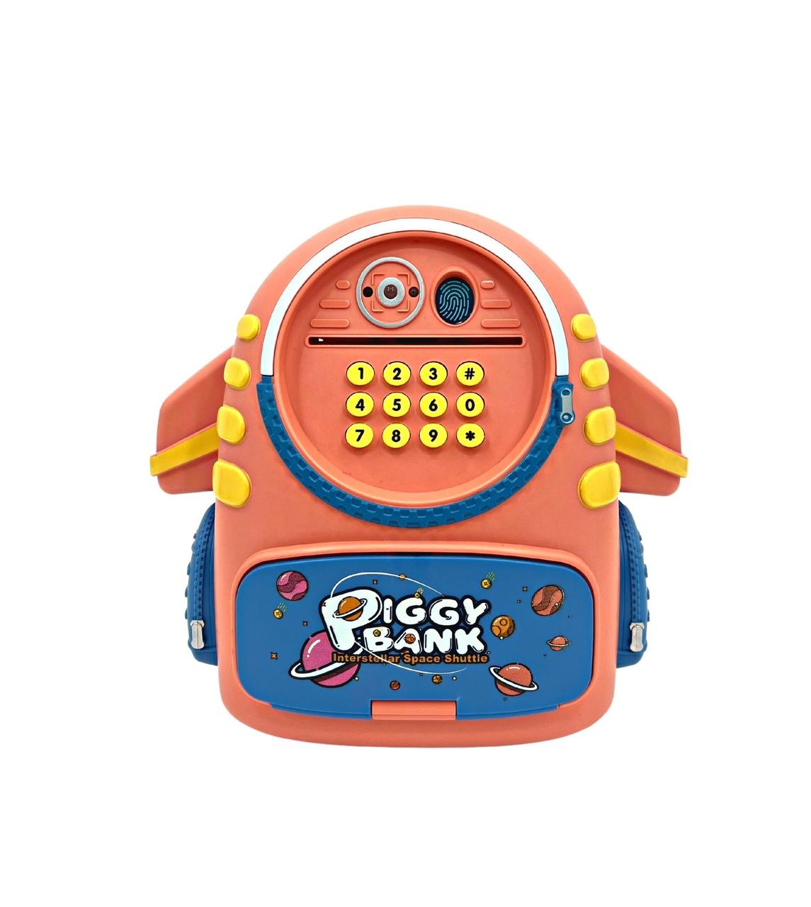 Сейф-копилка рюкзак детский с купюроприемником и ремешком, 2 цвета - фото 4 - id-p199855965