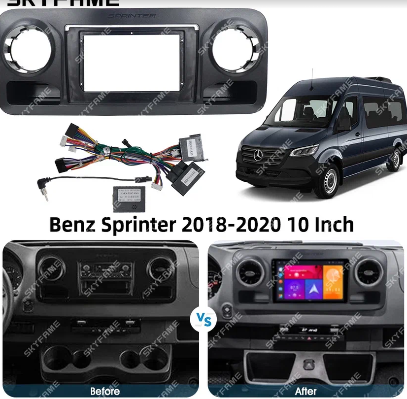 Штатное магнитола для Mercedes-Benz Sprinter W907/910 (2018+) на Android 10 (4/64Gb) - фото 4 - id-p199994277