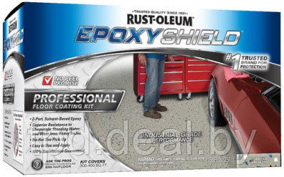 Профессиональное покрытие для пола Epoxyshield Professional, цвет Серебристо-серый, полуглянцевый Floor Coatin