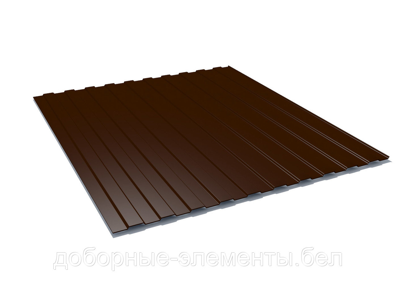 Профлист С8 для забора 1,2 м (шоколадно-коричневый) - фото 1 - id-p200037372