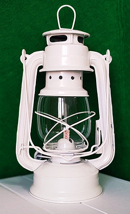 Лампа керосиновая "Летучая мышь", белая, 24см, 1555, фото 2