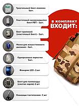 Тактическая водонепроницаемая отрывная аптечка первой помощи с комплектом медикаментов (16 предметов), фото 2