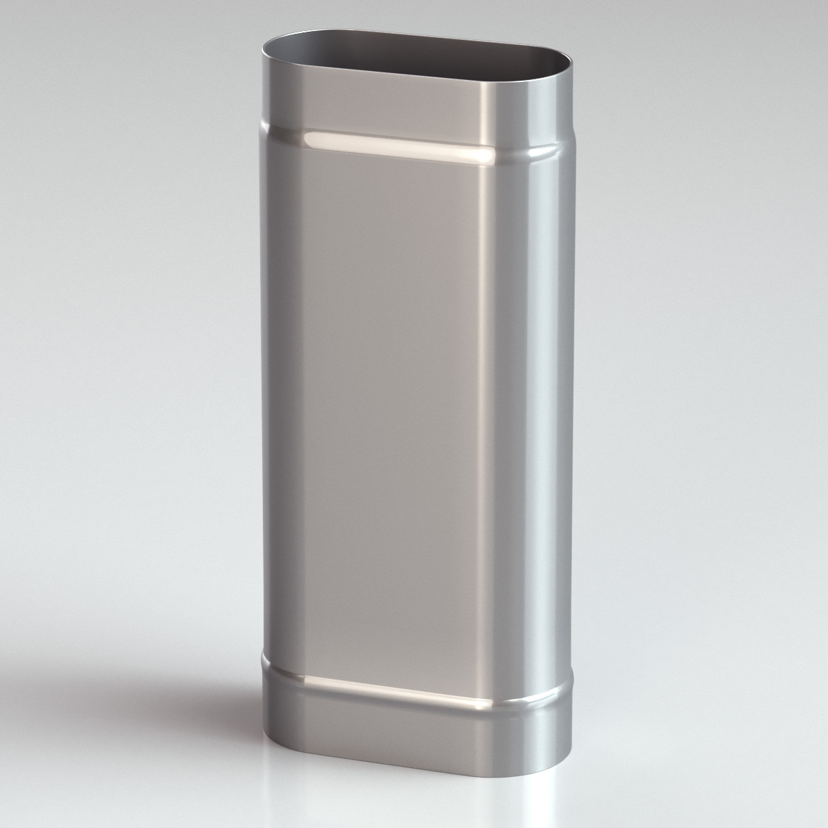 Труба овал из нержавеющей стали L=500 мм