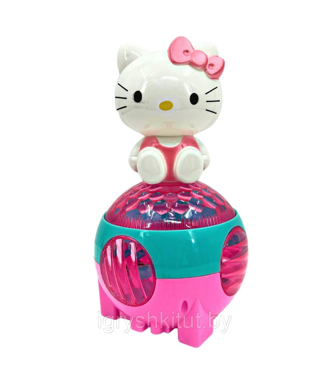 Музыкальная игрушка Hello Kitty на диско шаре, свет, звук - фото 1 - id-p200037927