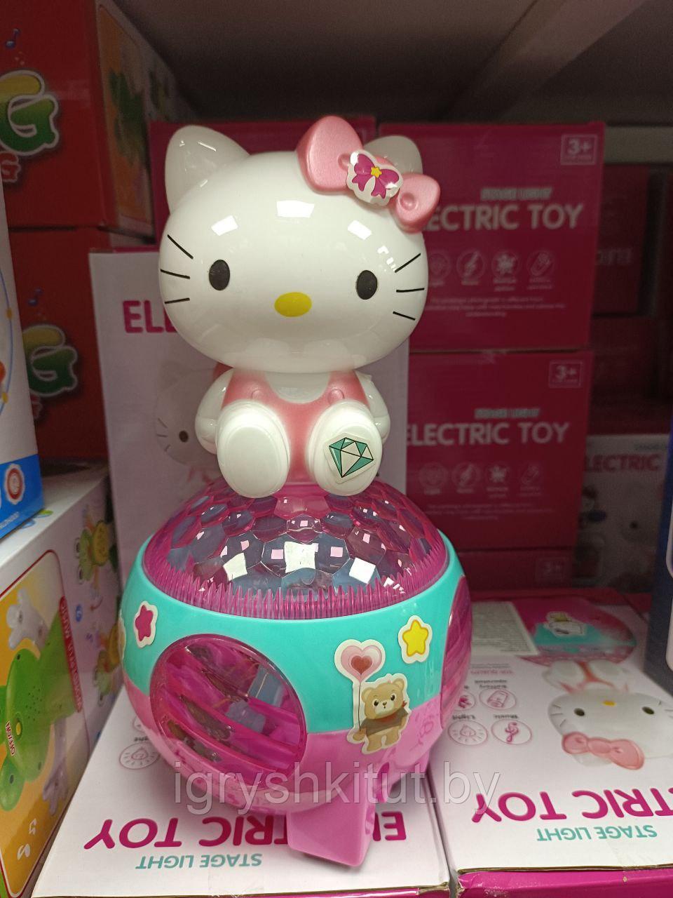 Музыкальная игрушка Hello Kitty на диско шаре, свет, звук - фото 2 - id-p200037927