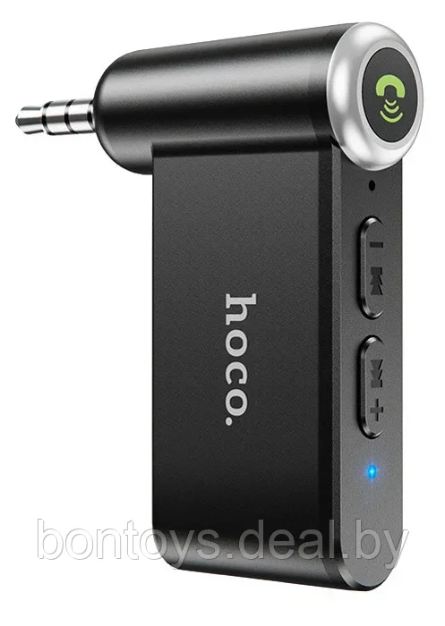 Автомобильный AUX Bluetooth адаптер Hoco E58 - Блютуз приемник сигнала беспроводной - фото 2 - id-p200059940