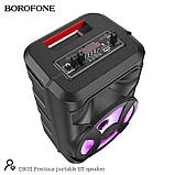 Беспроводная колонка Borofone DR01 + микрофон + пульт ДУ   цвет: черный  NEW 2023!!!, фото 2