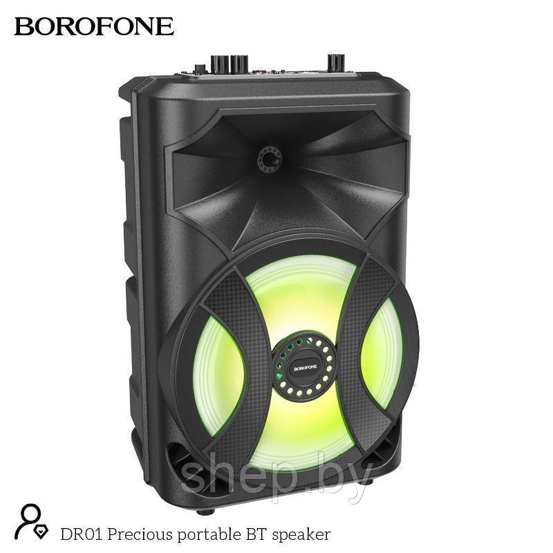 Беспроводная колонка Borofone DR01 + микрофон + пульт ДУ цвет: черный - фото 5 - id-p200062297