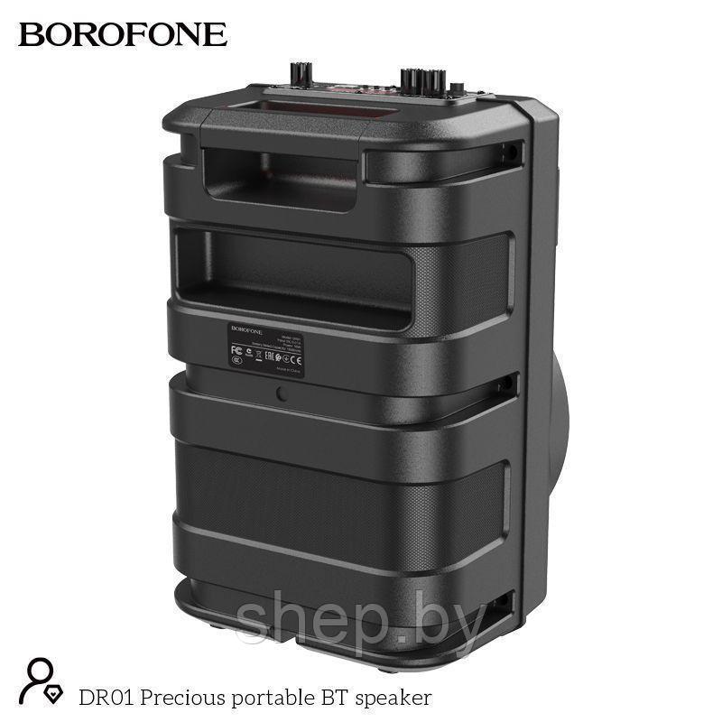 Беспроводная колонка Borofone DR01 + микрофон + пульт ДУ цвет: черный - фото 7 - id-p200062297