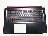 Клавиатура чёрная в сборе с корпусом (топкейс) для Acer Nitro 5 AN515-52 6B.Q3MN2.005