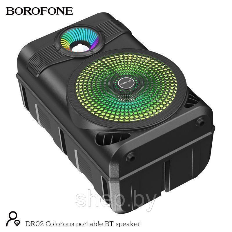 Беспроводная колонка Borofone DR02 цвет: черный + микрофон + пульт ДУ цвет: черный - фото 4 - id-p200062369