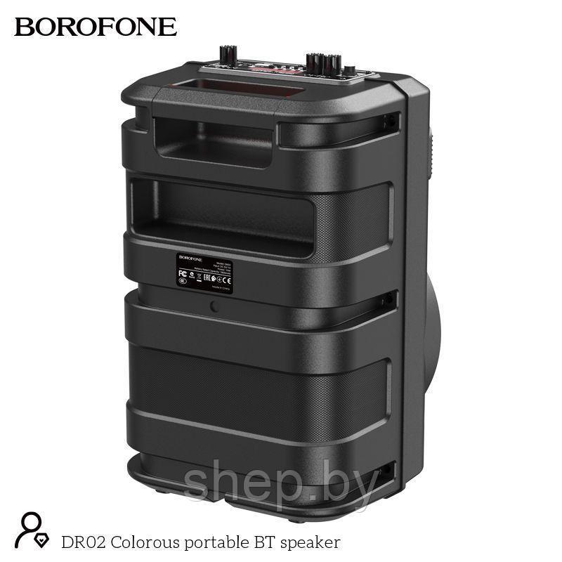 Беспроводная колонка Borofone DR02 цвет: черный + микрофон + пульт ДУ цвет: черный - фото 6 - id-p200062369