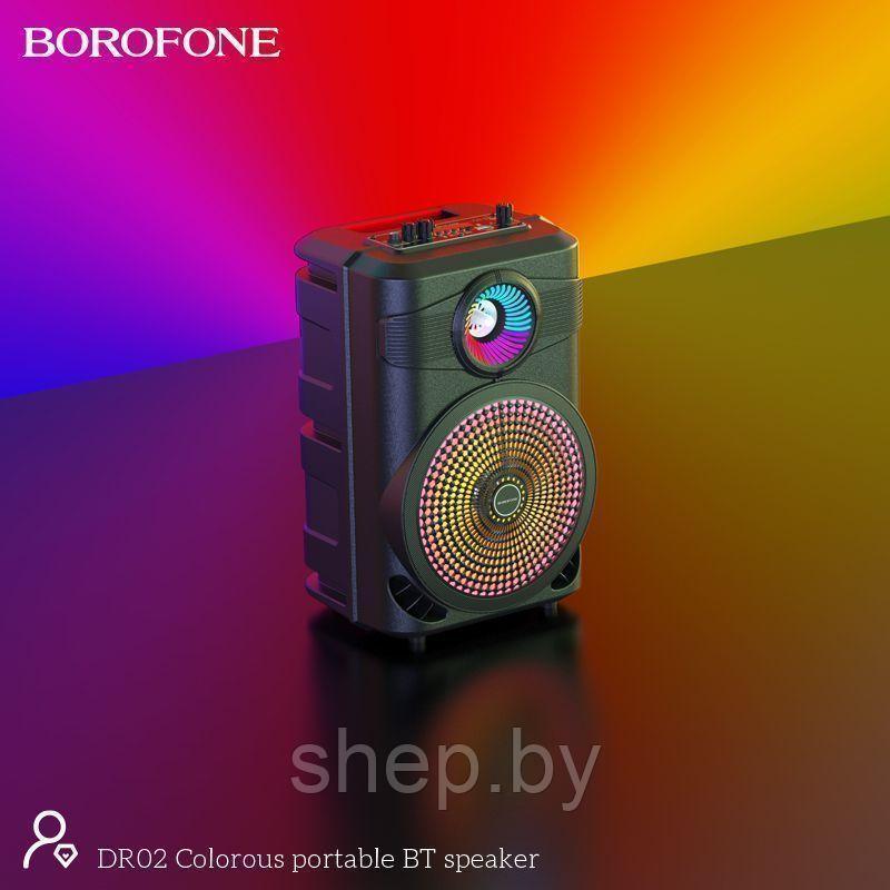 Беспроводная колонка Borofone DR02 цвет: черный + микрофон + пульт ДУ цвет: черный - фото 9 - id-p200062369