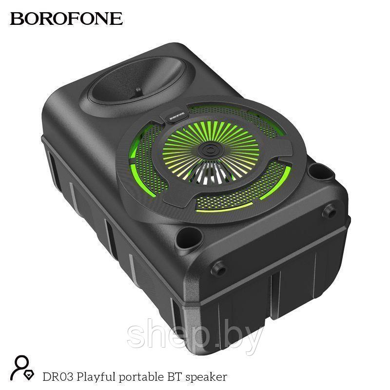 Беспроводная колонка Borofone DR03 цвет: черный + микрофон + пульт ДУ цвет: черный - фото 2 - id-p200062545