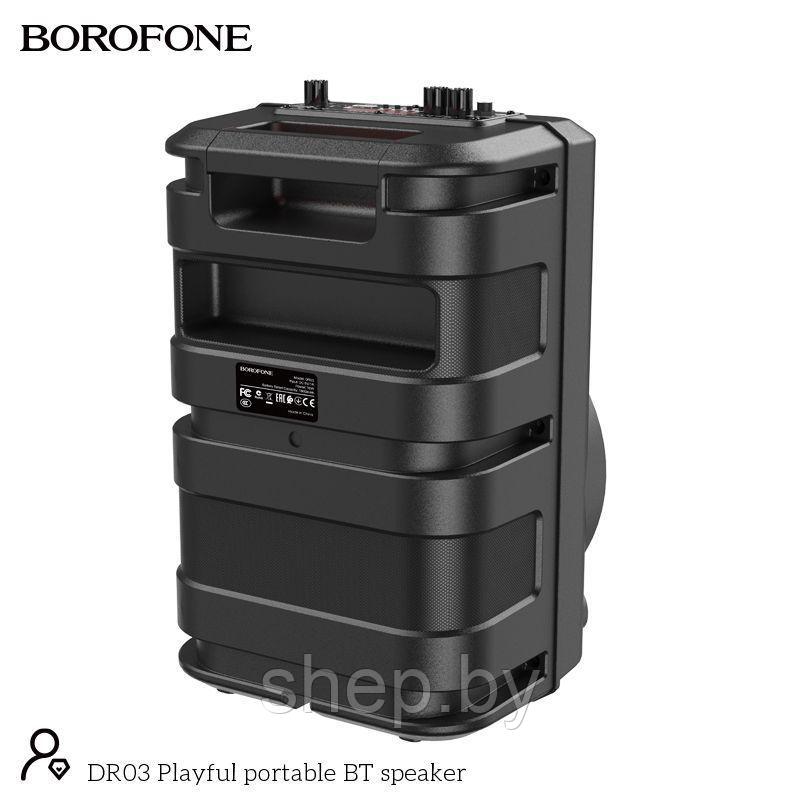 Беспроводная колонка Borofone DR03 цвет: черный + микрофон + пульт ДУ цвет: черный - фото 5 - id-p200062545