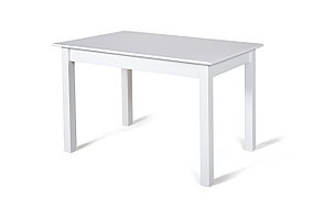 Стол обеденный Бахус из массива ольхи (Cream White//Белый//Сатин//Серый) фабрика Мебель-Класс