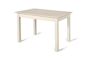 Стол обеденный Бахус из массива ольхи Cream White (Cream White//Белый//Сатин//Серый) фабрика Мебель-Класс