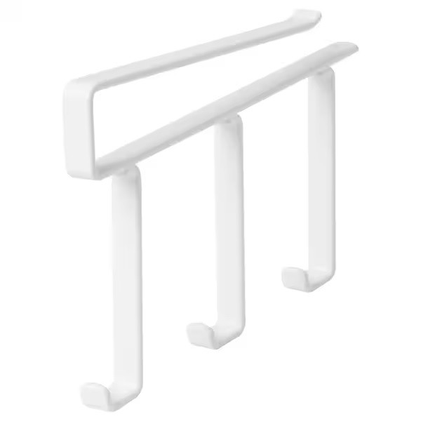 IKEA/ ПОЛИКЕ рейлинг на зажиме, с крючками