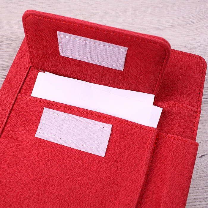 Ежедневник А5 недатированный, обложка кожзам красный, 168 листов - фото 4 - id-p200063759