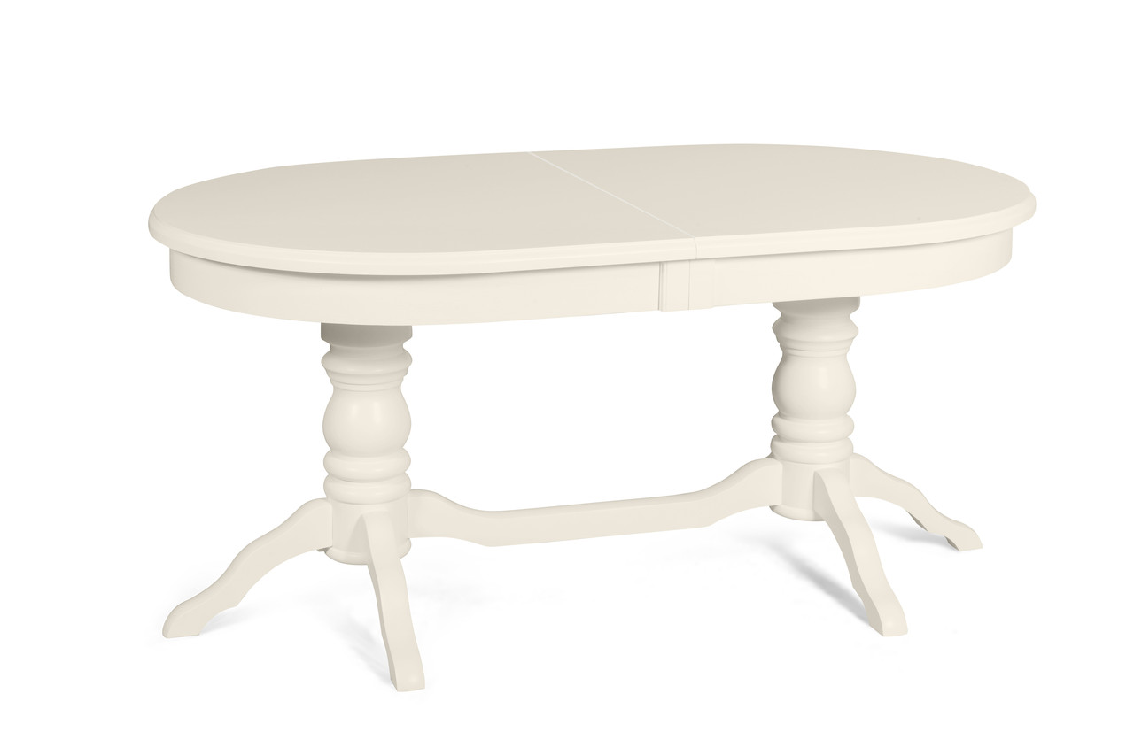 Стол обеденный раздвижной из массива дерева Зевс Cream (Зевс/Cream White//Белый//Сатин//) фабрика Мебель-Класс
