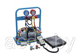 Комплект для заправки кондицинеров AC-2024 с 4-Х вентильным КОЛЛЕКТОРОМ