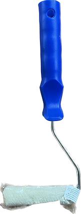 Валик велюр 100 мм АДМИРАЛ COLORS  (синяя ручка) бюгель 6мм, ворс 5мм, фото 2