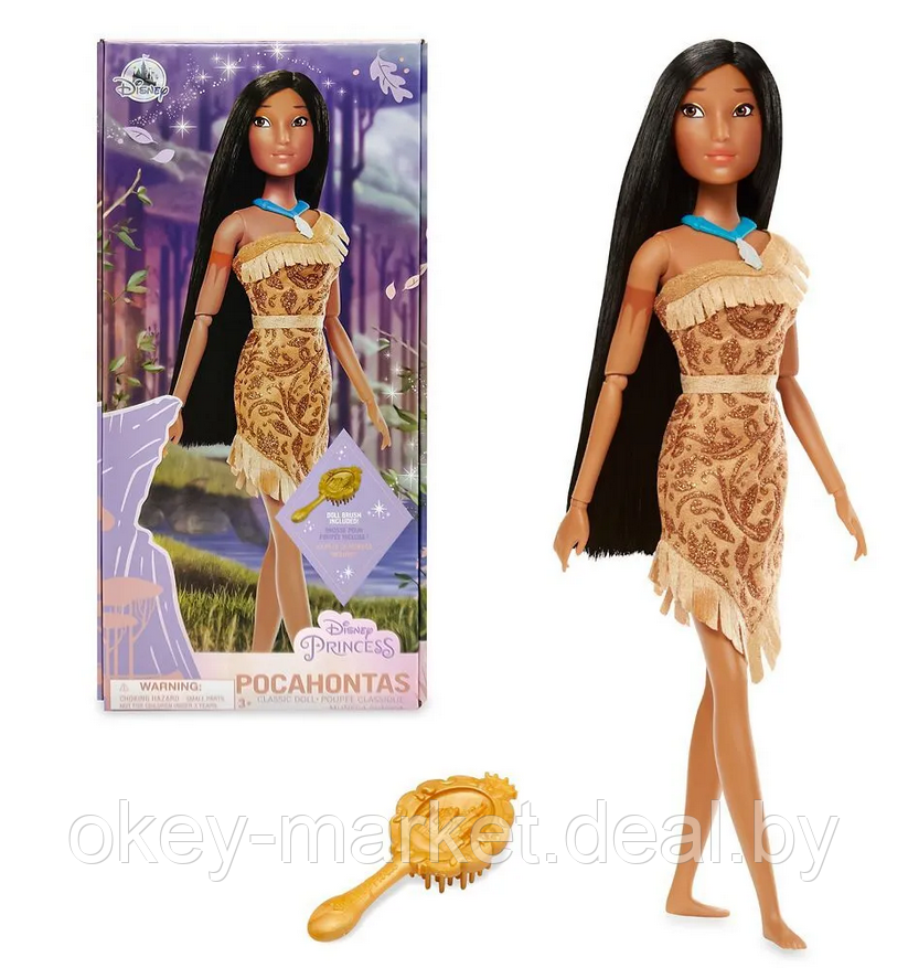 Кукла Disney Store Покахонтас с расческой - фото 2 - id-p200082943