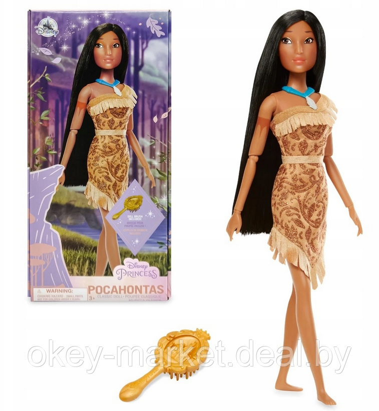 Кукла Disney Store Покахонтас с расческой - фото 1 - id-p200082943