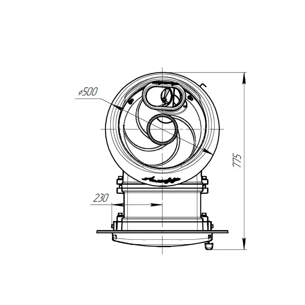 Печь банная ProMetall «Атмосфера L» комбинированная облицовка змеевик наборный - фото 5 - id-p200083925