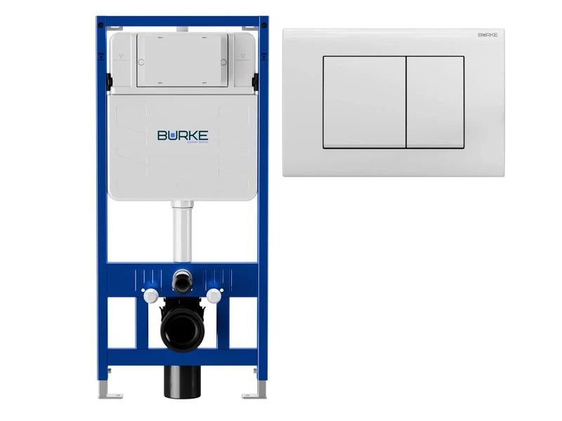 Инсталляция для унитаза Burke 200.01.WW кнопка белый глянец