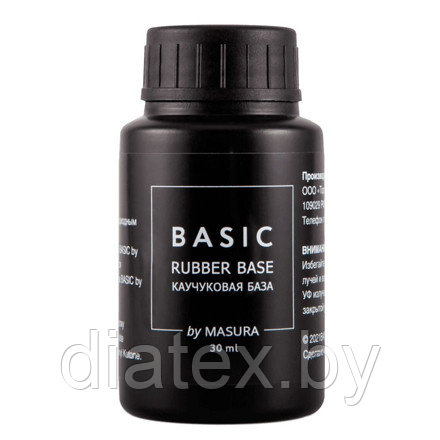 Masura, Каучуковая база Basic, прозрачная, 30 мл