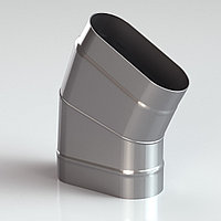 Отвод 30° овал по узкой стороне из нержавеющей стали