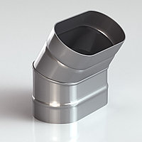 Отвод 30° овал по широкой стороне из нержавеющей стали