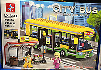 LX.A414 Конструктор Сити "Автобусная остановка", 416 деталей, аналог LEGO City 60154