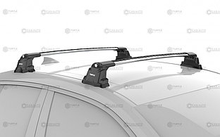 Багажник на крышу авто TURTLE AIR 3 PLUS silver / black в штатные места