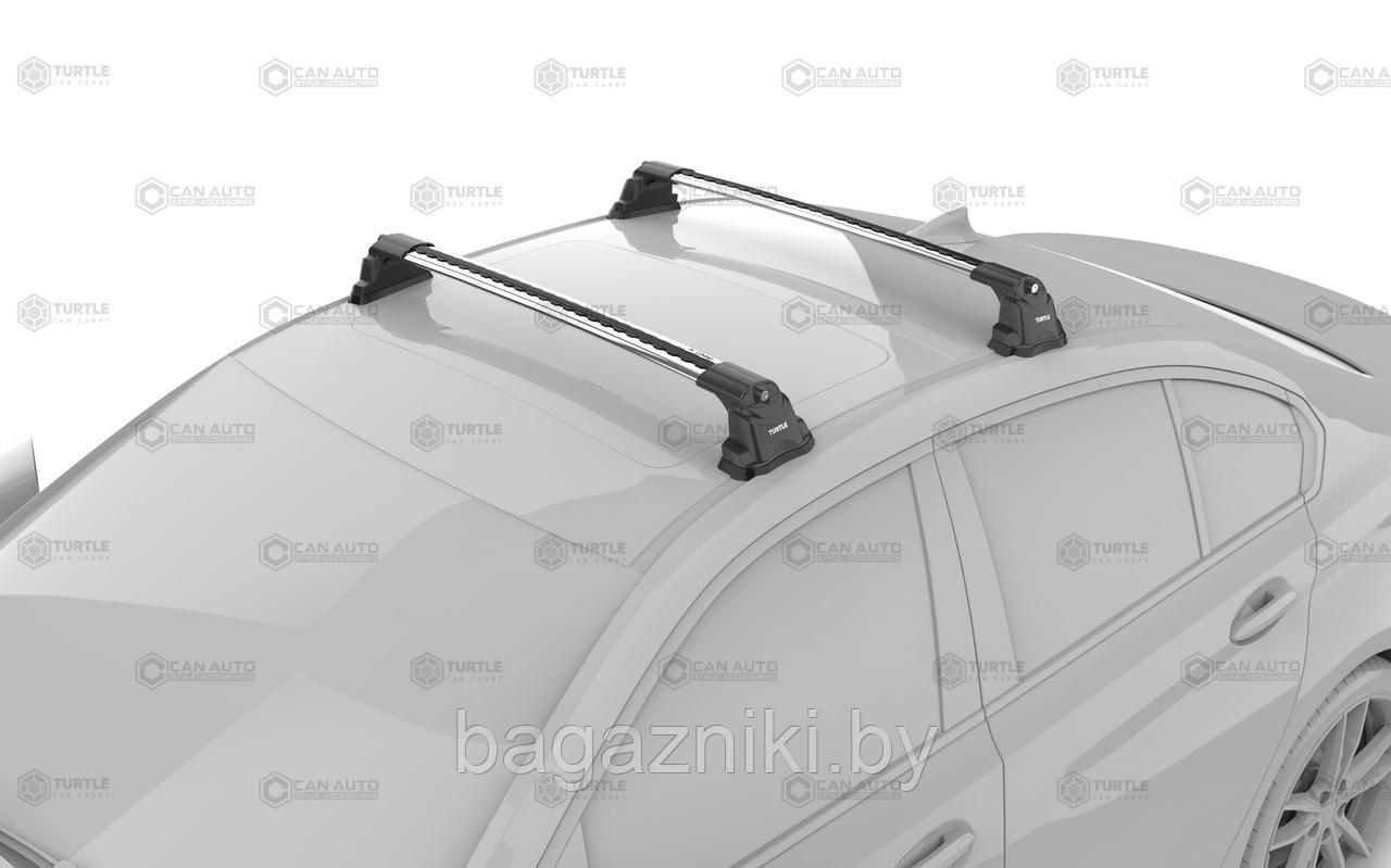 Багажник на крышу авто TURTLE AIR 3 PLUS silver в штатные места - фото 2 - id-p200094965