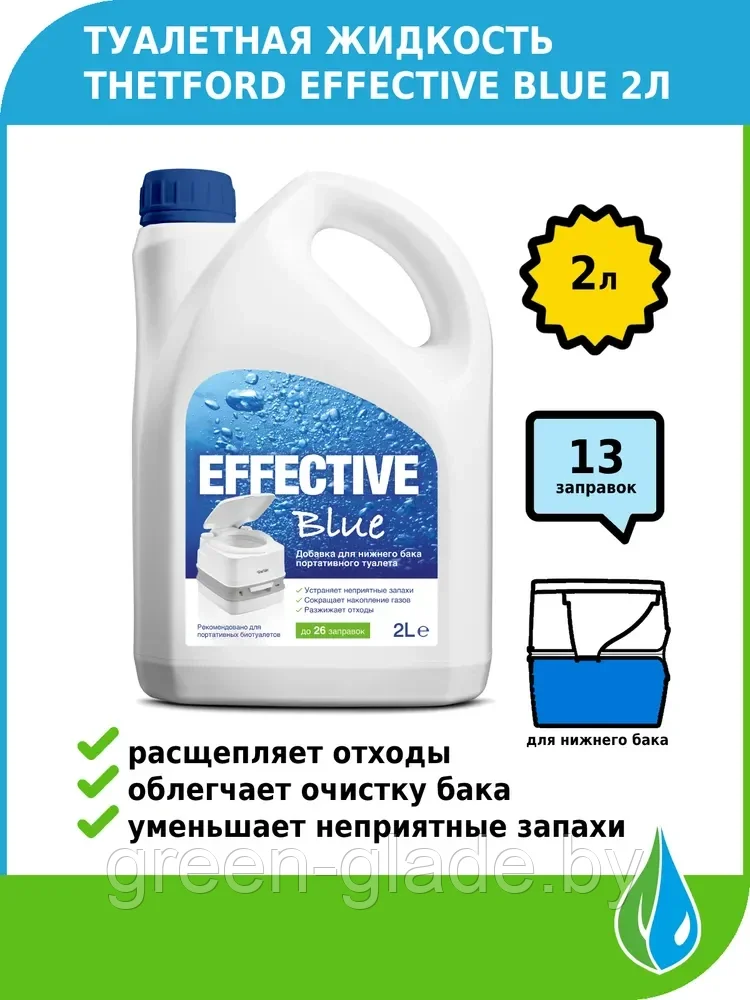 Туалетная жидкость Thetford Effective Blue 2л