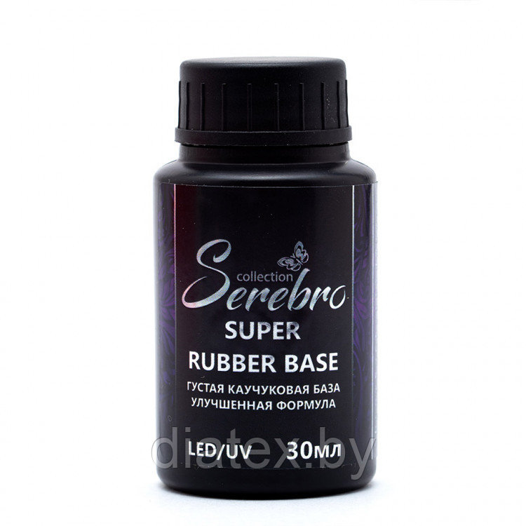 Густая Каучуковая база Super rubber base для гель-лака "Serebro collection", 30 мл