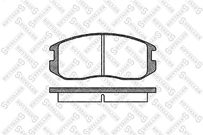 368 000-SX STELLOX  357 00=FDB759=572375B !колодки дисковые п.\ Mitsubishi Lancer/Colt 1.3-2.0/1.8D-