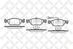 598 011B-SX STELLOX 598 011B-SX колодки дисковые п.! \ Fiat Brava/Punto/Marea 1.6i-1.9TD 96>, Lancia Dedra 1.9