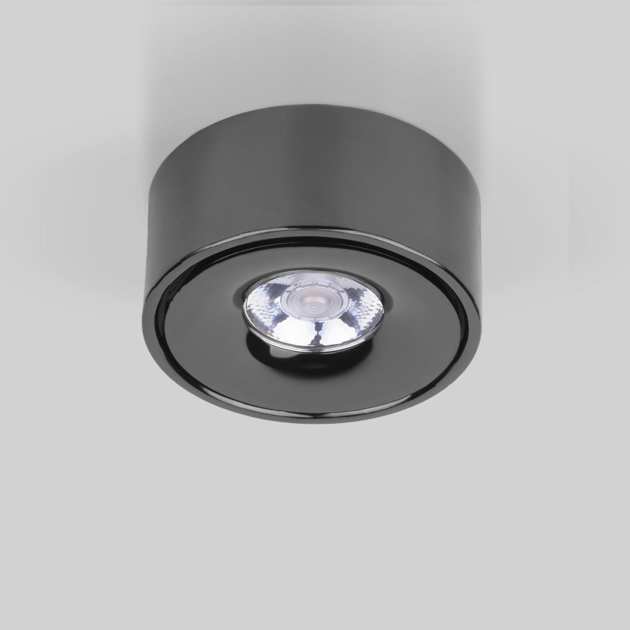 25100/LED 8W 4200K чёрный жемчуг Накладной светодиодный светильник Glide