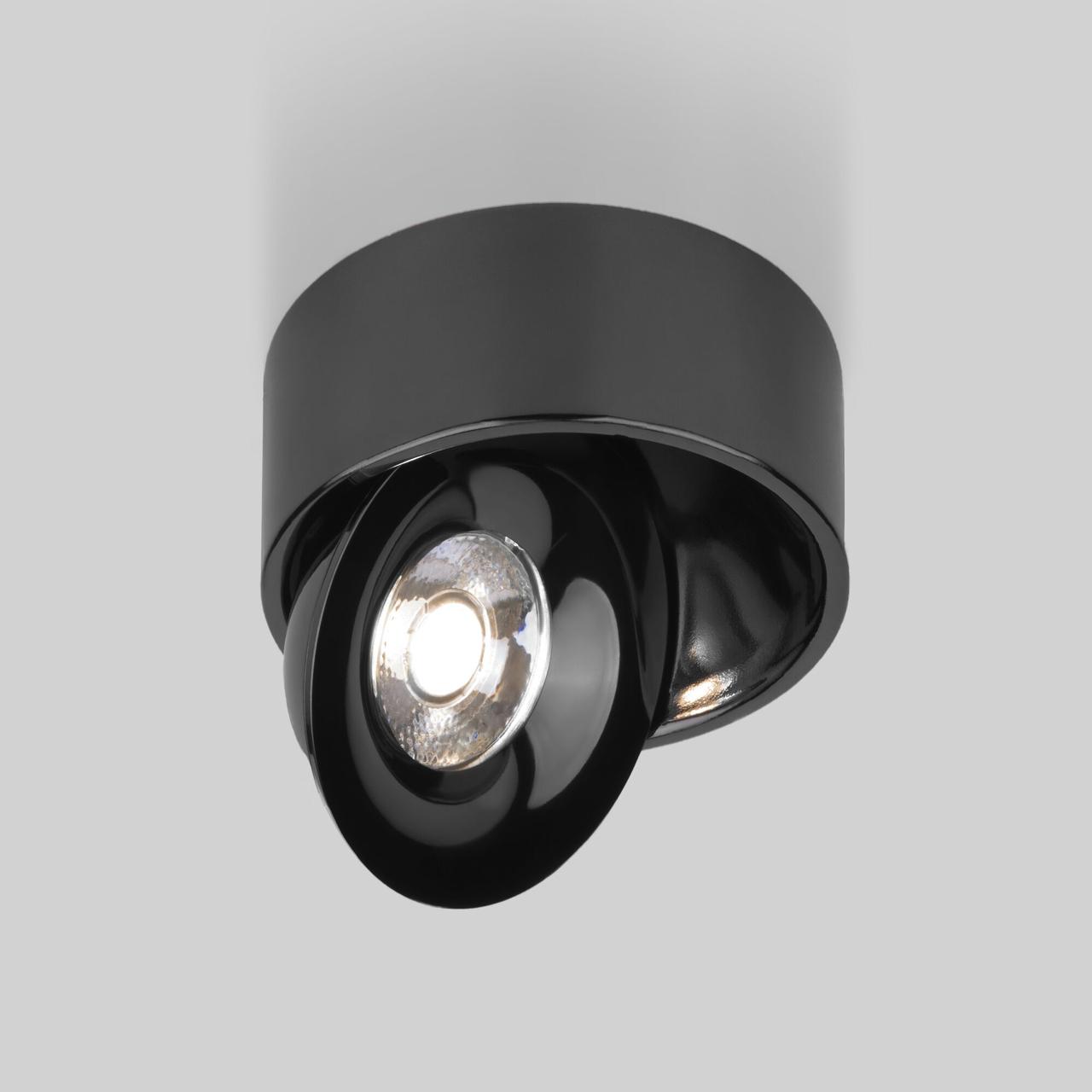 25100/LED 8W 4200K чёрный жемчуг Накладной светодиодный светильник Glide - фото 2 - id-p200103671