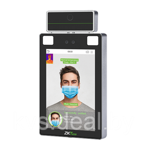 Биометрический терминал ZKTeco ProFace X[CH/TI] ID карта/лицо/температура/маска с кронштейном - фото 2 - id-p200104707