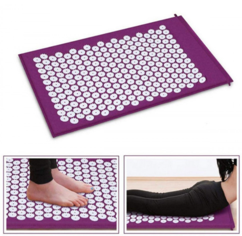 Акупунктурный коврик (коврик для акупунктурного массажа) Acupressure Mat, в коробке - фото 4 - id-p200104826