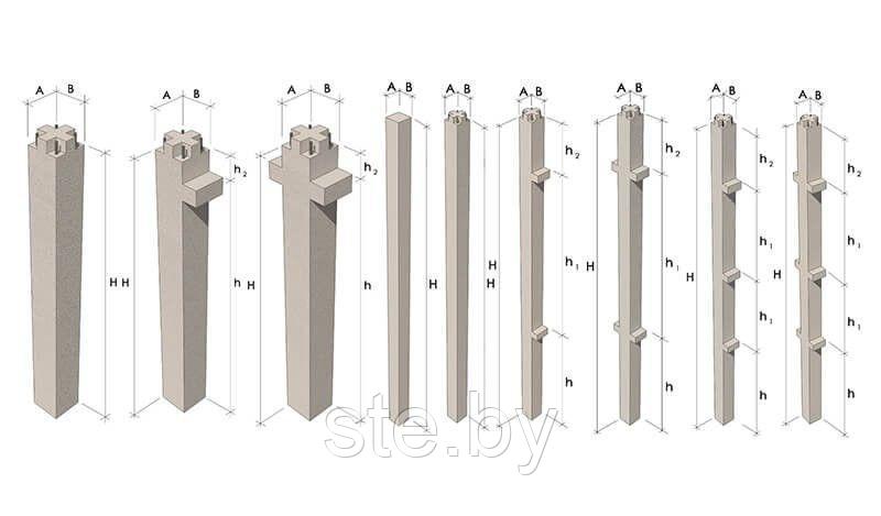 Колонна 1К48 (для зданий высотой 3 9,6 м) - фото 3 - id-p189976427