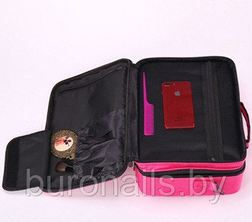 Сумка для косметики, портфель визажиста жен «Vitacci» чёрный , средний"Средний", розовый - фото 4 - id-p200110788